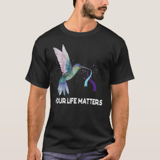 T-shirt Ruban Votre Vie Compte N Sensibilisation Au Suicid
