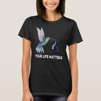 T-shirt Ruban Votre Vie Compte N Sensibilisation Au Suicid