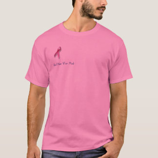 T-shirt ruban, vrai rose de vêtements pour hommes