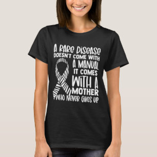 T-shirt Ruban Zèbre de Sensibilisation aux Maladies Rares