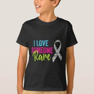 T-shirt Ruban Zèbre de Sensibilisation aux Maladies Rares