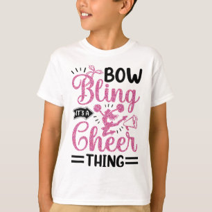 T-shirt Rubans de Cheerleading Bling C'est Une Chose de Ch