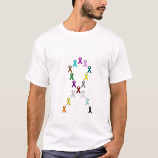 T-shirt rubans de Multi-cancer