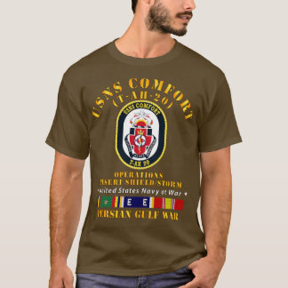 T-shirt Rubans de navire USNS Comfort TAH20 Gulfw