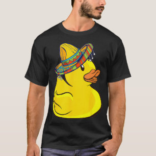 T-shirt Rubber Duck Sombrero Mexique Cute Duckie Rubber Du