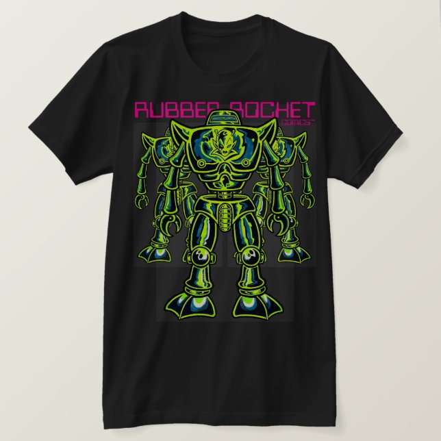 T-shirt Rubber Rocket Comics™/Robots (Design devant)
