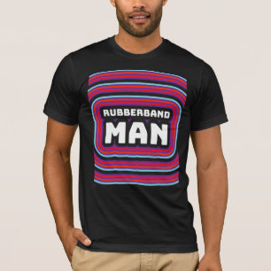 T-SHIRT RUBBERBAND MAN MENS ANNIVERSAIRE DES ANNÉES 1970 T
