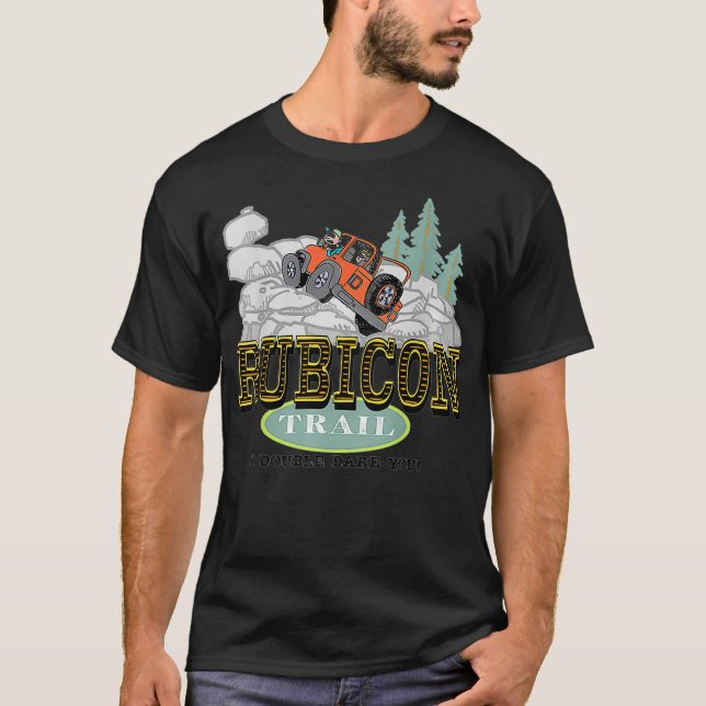 T-shirt Rubicon Trail  OffRoading Four Wheel Trail (Devant)