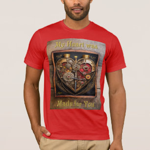 T-shirt Rubies Et Engrenages Coeur Steampunk Series