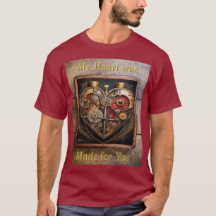T-shirt Rubis et engrenages Steampunk Cœur sombre