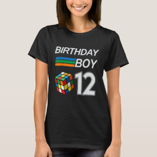 T-shirt Rubix Cube Speed Cubing Anniversaire Garçon 12 Ans