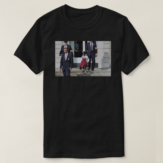 T-shirt Ruby Bridges, escorté par des Marshals américains  (Design devant)