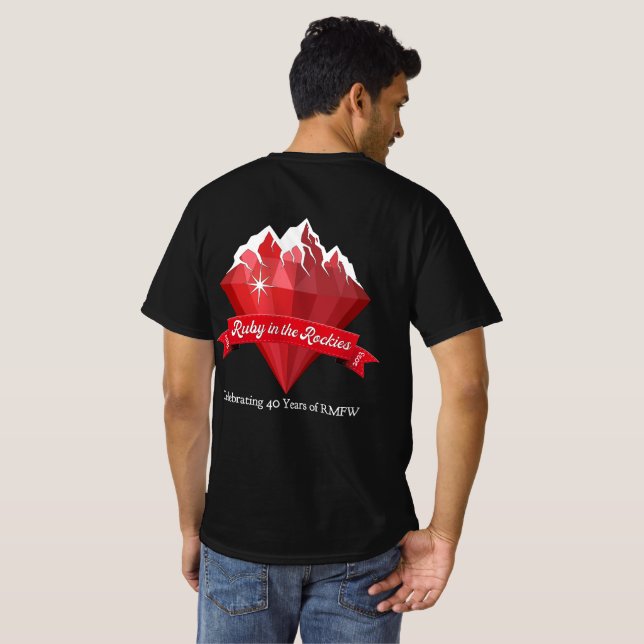 T-shirt Ruby dans les Rocheuses (Dos entier)