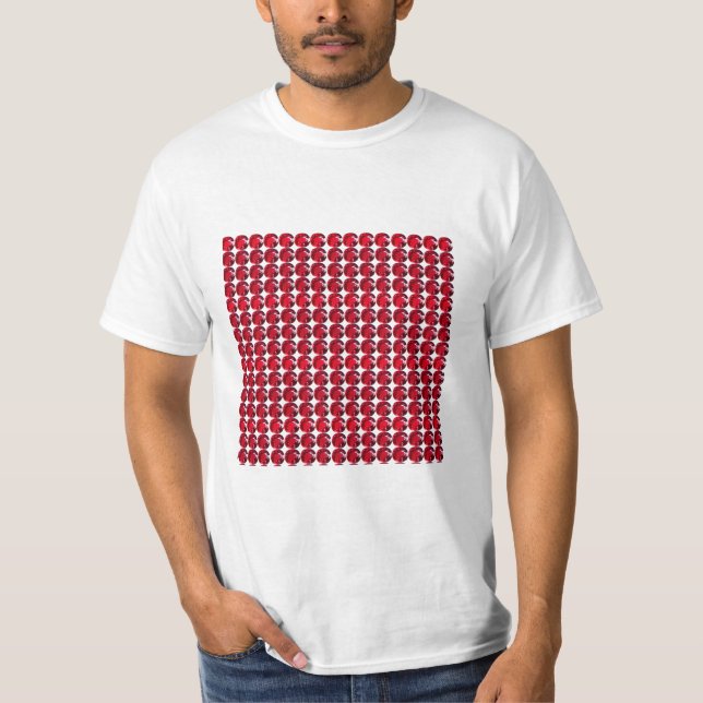 T-shirt Ruby Gemstone Art, Rouge (Devant)
