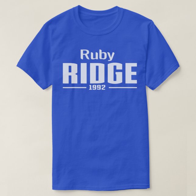 T-shirt Ruby Ridge Idaho 1992 (Design devant)