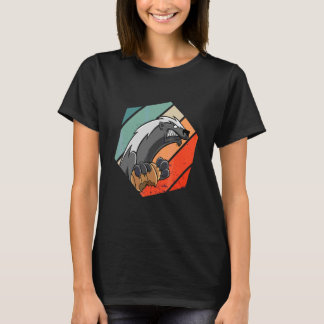T-shirt Ruche de gardien de zoo Rétro Hexa Gardien de zoo 