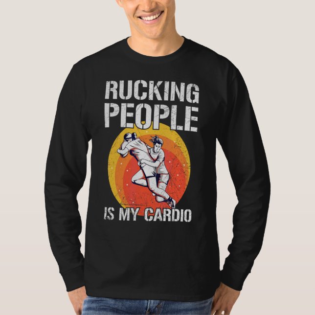 T-shirt Rucking People Est Mon Cardio Pun Pour Un Entraîne (Devant)