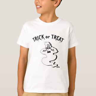 T-shirt Rude Ghost - Trick or Treat and Happy Halloween