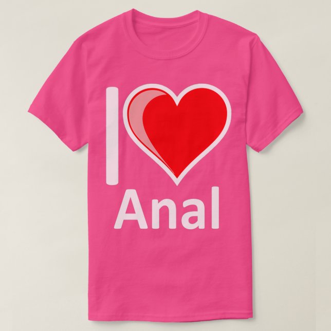 T-shirt Rude I Love Anal Merchandise Secret Père Noël Vale (Design devant)
