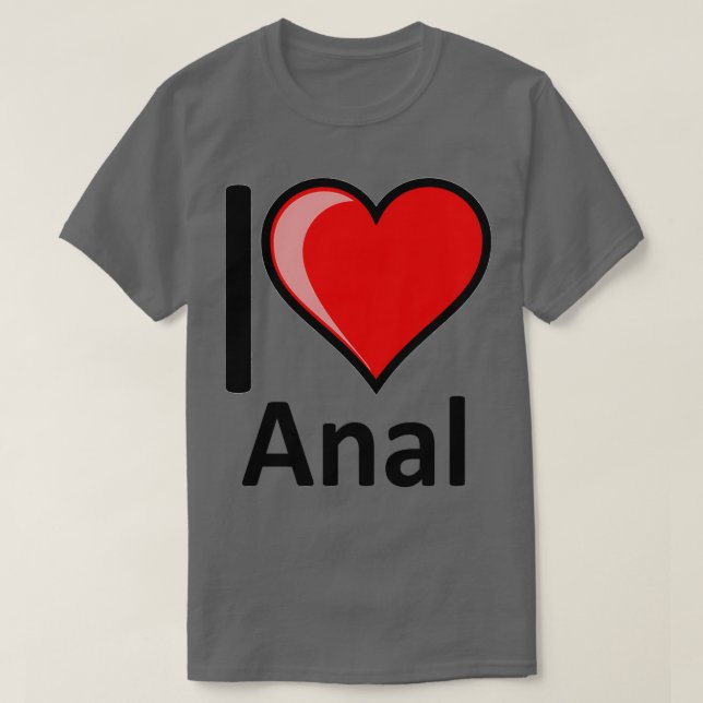 T-shirt Rude I Love Anal Merchandise Secret Père Noël Vale (Design devant)