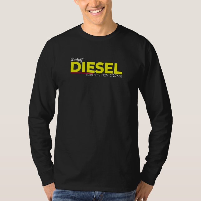 T-shirt Rudolf Diesel 1858 I Diesel Tuning Diesel Moteur I (Devant)