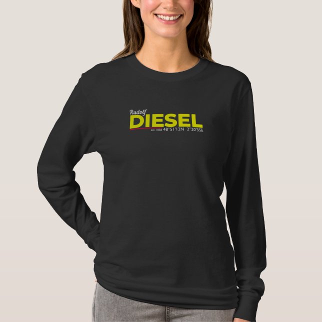 T-shirt Rudolf Diesel 1858 I Diesel Tuning Diesel Moteur I (Devant)