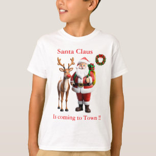 T-shirt Rudolf le renne rouge