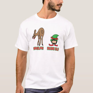 T-shirt Rudolph et Elf grossier