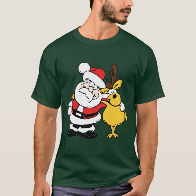 T-shirt Rudolph et Père Noël Buddies (Devant)