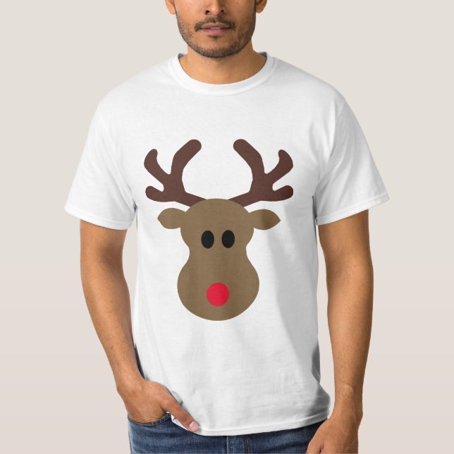 T-shirt Rudolph idiot la chemise de Noël de renne (Devant)