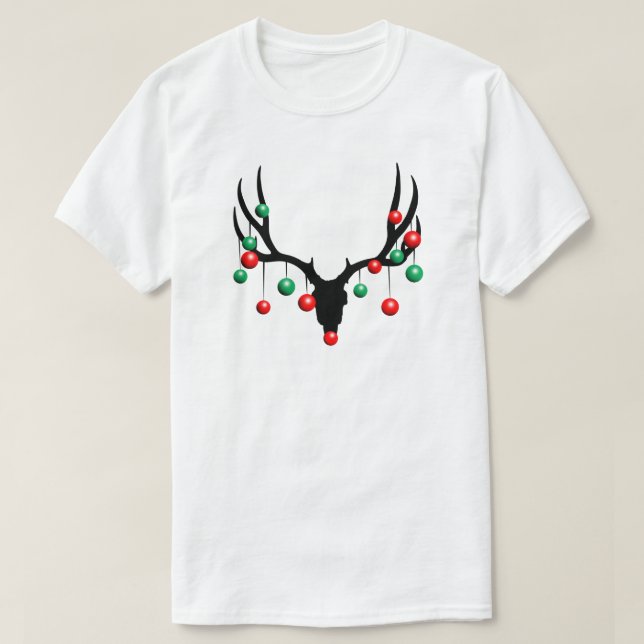 T-shirt Rudolph le renne à nez mort (Design devant)