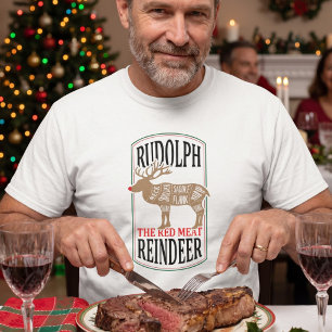 T-shirt Rudolph le renne de viande rouge