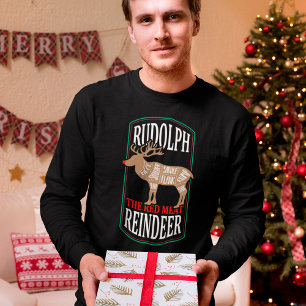 T-shirt Rudolph Red Meat Reindeer - Humour de Noël décalé