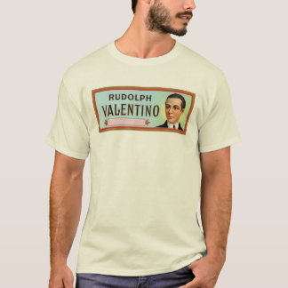 T-shirt Rudolph Valentino Étiquette de cigares personnalis