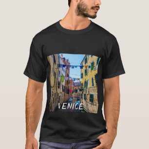 T-shirt Rue à Venise avec lave-linge Italie