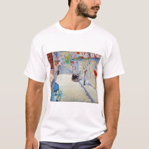 T-shirt Rue avec drapeaux français, Manet