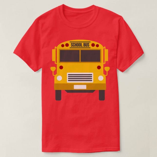 T-shirt Rue De L'École En Bus 1 (Design devant)