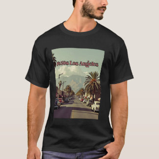T-shirt Rue Palm à Los Angeles Californie années 1930 Vint