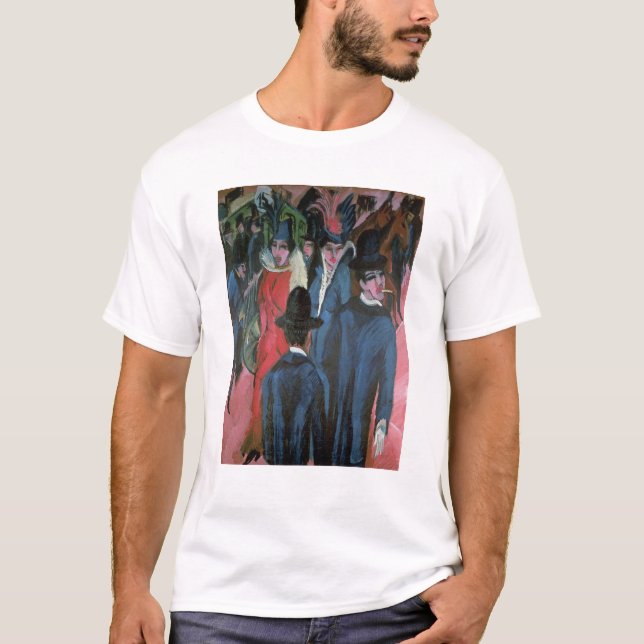 T-shirt Rue Scene, 1913 de Berlin (Devant)