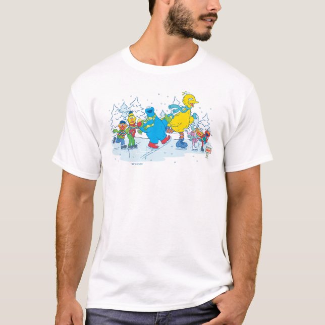 T-shirt Rue Sésame | Amis du patinage sur glace (Devant)