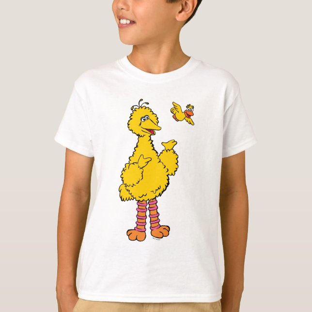T-shirt Rue Sésame | Big Bird & Little Bird (Devant)