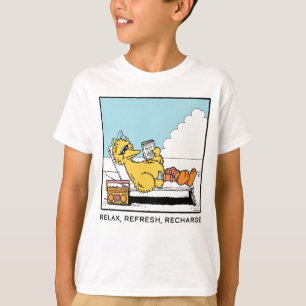 T-shirt Rue Sésame Big Bird Relax Refresh Recharge