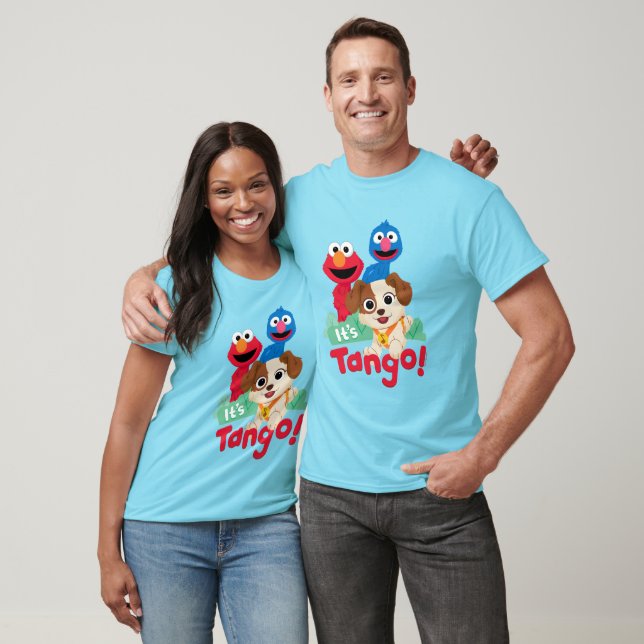 T-shirt Rue Sésame | C'est Tango avec Elmo & Grover (Unisexe)