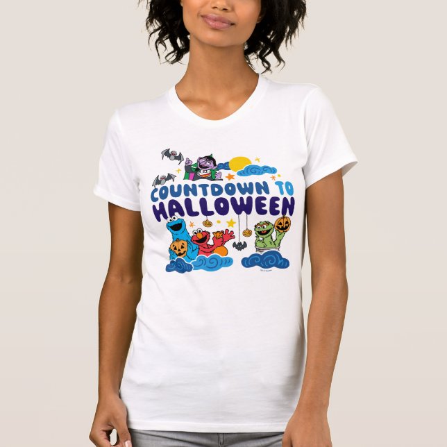 T-shirt Rue Sésame | Compte à rebours pour Halloween (Devant)