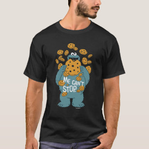 T-shirt Rue Sésame   Cookie Monster - Je peux pas m'arrête