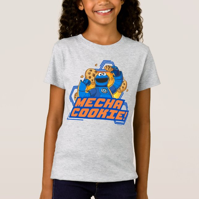 T-Shirt Rue Sésame | Cookie Monster Mecha Cookie! (Devant)