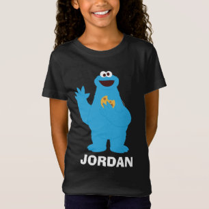 T-Shirt Rue Sésame Cookie personnalisé Monster Baby B