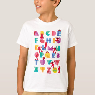 T-shirt Rue Sésame Elmo Alphabet