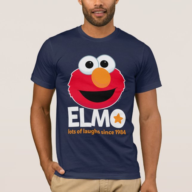 T-shirt Rue Sésame | Elmo Beaucoup de rires depuis 1984 (Devant)