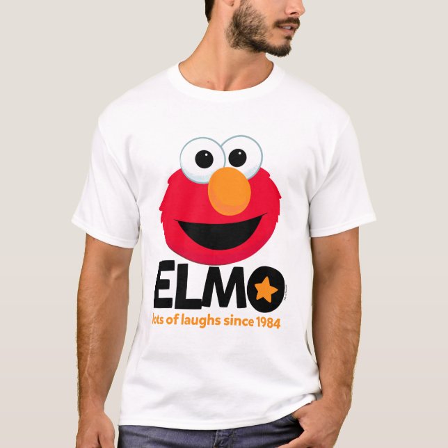 T-shirt Rue Sésame | Elmo Beaucoup de rires depuis 1984 (Devant)